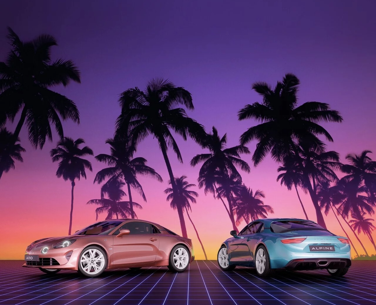 Alpine’s New Miami Colored a110’s come with “Themed Goodies”